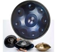 ILOOXI Handpan Drum 9 Notes Tambor De Lengua Re Menor, Instrumento Handpan 22 Pulgadas 432Hz/440Hz Tambor De Mano De Acero, Instrumento De Percusión (Color : Blue, Size : 9 Notes-432Hz)