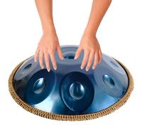 ILOOXI Handpan Drum De Acero 9/10/12 Notas Tambor De Lengua Re Menor 432Hz 440Hz Instrumento De Percusión, Para Familiares Y Amigos Sanación Con Sonido (Color : Blue-440hz, Size : 12 Notes)