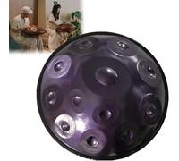 ILOOXI Handpan Drum En Re Menor, Tambor De Acero, Tambor De Mano 9 Notas/10 Notas/12 Notas, Tambor De Lengua 432 HZ/ 440 HZ, 22 Pulgadas (Color : Purple-440hz, Size : 12 Notes)