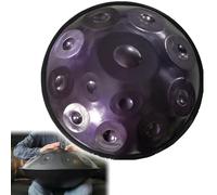 ILOOXI Tambor De Acero De 432Hz/440Hz, Handpan Drum De 9/10/12 Notas Tambor De Mano En Re Menor, 22 Pulgadas, Para Sanación Del Sonido, Meditación Personal, Yoga (Color : Purple-440hz, Size : 9 Note