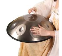 ILOOXI Tambor De Acero De 432Hz Y 440Hz, Handpan Drum 9/10/12 Notas, Tambor De Lengua En Re Menor De 22 Pulgadas Con Bolsa De Tambor Handpan, Mazos Y Paño Libre De Polvo (Color : Gold-440hz, Size :
