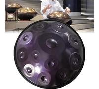 ILOOXI Tambor De Acero Handpan Drum 432Hz 440Hz 9/10/12 Notas Tambor De Lengua Instrumento De Percusión De Regalo Para Niños Adultos, Para Curación De Sonido (Color : Purple-432hz, Size : 10 Notes)