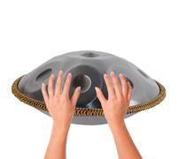 ILOOXI Tambor De Lengua De Acero, 432HZ 440HZ Tambor De Mano D Minor 9/10/12 Notas Tambor De Percusión, Instrumento Musical De Tambores (Color : Silver-432hz, Size : 10 Notes)
