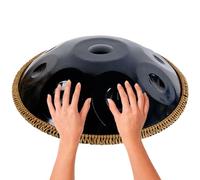 ILOOXI Tambor De Lengua De Acero, 432HZ 440HZ Tambor De Mano D Minor 9/10/12 Notas Tambor De Percusión, Instrumento Musical De Tambores (Color : Black-440hz, Size : 10 Notes)