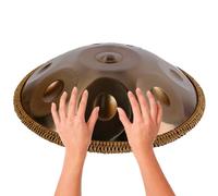 ILOOXI Tambor De Lengua De Acero, 432HZ 440HZ Tambor De Mano D Minor 9/10/12 Notas Tambor De Percusión, Instrumento Musical De Tambores (Color : Gold-432hz, Size : 9 Notes)