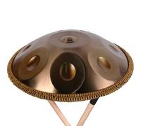 ILOOXI Tambor De Lengua De Acero De 9/10/12 Notas, Handpan Drum En D Menor, Instrumento De Percusión Armónica De 22 Pulgadas, Para Niños Y Adultos (Color : Gold-440hz, Size : 12 Notes)