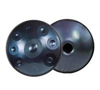 ILOOXI Tambor Handpan En Re Menor, Tambor De Acero 9 Notas 10 Notas 12 Notas Instrumento De Percusión, Tambor De Mano De 22 Pulgadas (Color : Blue-440hz, Size : 10 Notes)
