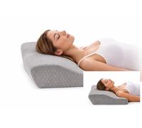 ILOTENGO IBERIA S.L. Almohada Ergonómica Personalizada de Espuma Viscoelástica, Contorno Ortopédico Cervical, Ideal para un Sueño Reparador y Posición Correcta del Cuello Color Gris (Gris)