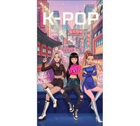 ILOTENGO IBERIA S.L. Toalla K-Pop de Microfibra 70 x 140 cm, Multicolor, para Playa, Piscina, baño, Anime Musical, Regalo Fan kpo