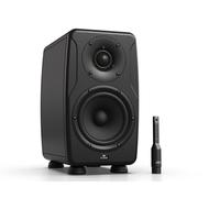 IK Multimedia iLoud Precision 5, nearfield studio monitor, 5" Woofer + 30mm Tweeter, 135W RMS, Respuesta coherente de fase y tiempo, Calibración ARC con micrófono de medición incluido, incl. X-MONITOR