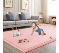 ILPEOD Alfombra de juego para bebé, alfombra de área muscular, alfombra de área de juegos de 79 x 79 pulgadas, tapete de espuma elástica de 1.3 pulgadas de grosor para bebés, niños pequeños, bebés