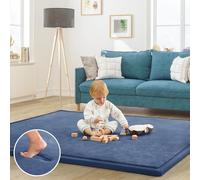 ILPEOD Alfombra de juego para bebé, de espuma viscoelástica de 1.2 pulgadas de grosor, alfombra de área para guardería, alfombra de 6 pies 7 pulgadas x 4 pies 11 pulgadas, tapete de yoga, tapete de