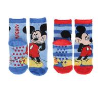 ILS I LOVE SHOPPING 2 pares calcetines antideslizantes oficiales niño calcetines antideslizantes MICKEY MOUSE, multicolor, 23-26