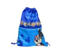 ILS I LOVE SHOPPING Bolsa deportiva con asas y bolsillo para niño, bolsa de cordón mochila para guardería, gimnasio, piscina, viaje, zapatero para Mickey Mouse Mickey Mouse