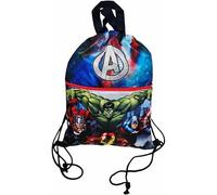 ILS I LOVE SHOPPING Bolsa deportiva con asas y bolsillo para niño, bolsa de cordón mochila para guardería, gimnasio, piscina, viaje, zapatero, Para Avengers Hulk, Talla única