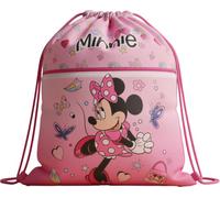 ILS I LOVE SHOPPING Bolsa deportiva con asas y bolsillo para niño, bolsa de cordón mochila para guardería, gimnasio, piscina, viaje, zapatero, Para Minnie Mouse, Unica, Cartoonish, Casual