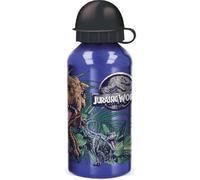 ILS I LOVE SHOPPING Botella escolar de aluminio para niños, 400 ml, con boquilla retráctil para Jurassic World
