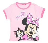 ILS I LOVE SHOPPING Camiseta de algodón para niña camiseta ropa niña para Minnie Mouse, Rosa, 4 años