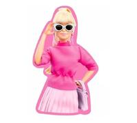 ILS I LOVE SHOPPING Cojín 3D con forma contorneada de peluche para niños de poliéster con forma de personaje para Barbie