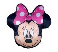 ILS I LOVE SHOPPING Cojín 3D con forma contorneada de peluche para niños de poliéster con forma de personaje (para Mickey Minnie Mouse)