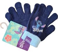 ILS I LOVE SHOPPING Guantes de Invierno para Niños 2 Uds Invierno Unisex Talla única (STITCH Azul)