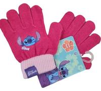 ILS I LOVE SHOPPING Guantes de invierno para niños, 2 unidades, unisex, talla única (STITCH Coral)
