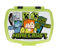 ILS I LOVE SHOPPING Minecraft - Fiambrera para niños, fiambrera y sandwichera sin BPA, 18 × 14 × 6 cm