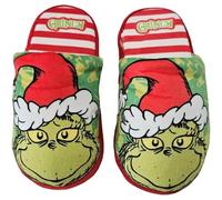 ILS I LOVE SHOPPING Pantuflas para niños y jóvenes suaves y cálidas para GRINCH, Grinch, 30 EU