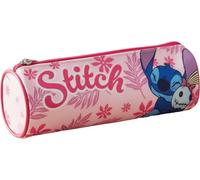 ILS I LOVE SHOPPING Stitch - Portalápices con triple bolsa, para escuela y guardería, para niños y jóvenes, 22 x 12 cm