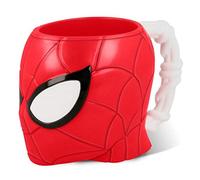 ILS I LOVE SHOPPING Taza 3D con forma de personaje PS de plástico 290 ml con asa Niños desayuno BPA free (Spiderman)