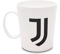 ILS I LOVE SHOPPING Taza oficial de plástico de 360 ml para microondas con asa para aficionados al desayuno, sin bisfenol A, fabricada en Italia (para Juventus)