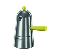 ILSA Cafetera expreso, Carmencita Pop, aluminio, inducción, mango y pomo amarillo, capacidad 15 cl, tazas 2