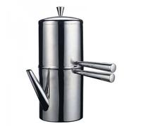 Ilsa Caffettiera Napoletana Acero Inoxidable 3 Tazas Acabado Pulida Hecho En Cmd