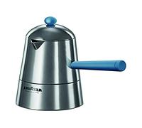 ILSA Carmencita Cafetera Espresso, Aluminio, Mango y Pomo Azul, 1 Taza