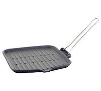 Ilsa Dietella Bistequera Redonda, de Hierro Fundido, Aluminio, Antracita, 24x24 cm