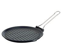 Ilsa Dietella Bistequera Redonda, de Hierro Fundido, Negro, 26 cm