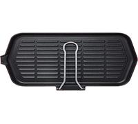 Ilsa Dietella Induction Sartén para inducción de hierro fundido esmaltado rectangular 23 x 36 cm Made in Italy