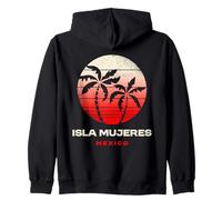 Ilsa Mujeres México Retro Atardecer Playa Norte Riviera Maya Sudadera con Capucha