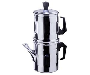 Ilsa Napoletana Cefetera, Aluminio. Plata, para 3 Tazas