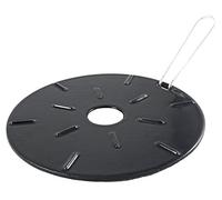 Ilsa A1739021 Placa Base Radiante esmaltada, Hierro Fundido, Negro