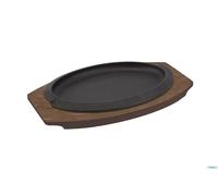 Ilsa PLATO DE SERVICIO OVALADO DE HIERRO FUNDIDO MEDIDA INTERIOR PLATO DE HIERRO FUNDIDO CM.26X17 PLATO DE MEDIDA EXTERIOR 31X21 MEDIDA E marca