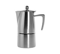 ILSA Slancio Taza Inferior de inducción Satinada Momentum para cafetera 4 Juntas Moka, 4 Cups, Acero Inoxidable, Multicolor