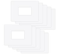 ilSALVAMURO® - 10 protectores de puertas transparentes encajables para interruptores rectangulares de 1,2,3 módulos, grosor de 1 mm, rígidos para placas de interruptores - Protectores de pared