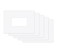 ilSALVAMURO® - 5 protectores transparentes de 16 x 20 cm para interruptores rectangulares de 4 módulos, grosor de 1 mm, para placas de interruptores, para cubrir la pared (paquete de 5 unidades)