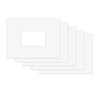 ilSALVAMURO® - 5 salvamuro de puertas encajables transparentes de 16 x 20 cm para interruptores rectangulares de 1,2,3 módulos, grosor de 1 mm, para placas de pared (Paquete de 5 unidades)
