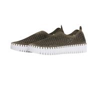 Ilse Jacobsen Hornbaek Tulip 3373 - Zapatos de Plataforma para Mujer, sin Cordones, caña Baja, Oliva Profundo, 38.5 EU