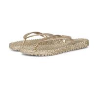 ILSE JACOBSEN HORNBÆK Chanclas Cheerful01 para mujer con purpurina, diseño danés, sandalias de playa para verano, platino, 38 EU