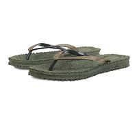 Ilse Jacobsen HORNBÆK | Cheerful01 | Chanclas de mujer con purpurina | Diseño danés | Zapato de playa para verano | Army | 37
