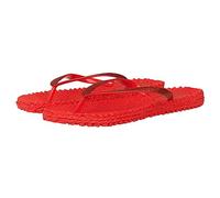 Ilse Jacobsen HORNBÆK | Cheerful01 | Chanclas de mujer con purpurina | Diseño danés | Zapato de playa para verano | Deep Red | 39