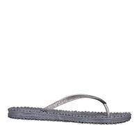 Ilse Jacobsen HORNBÆK | Cheerful01 | Chanclas de mujer con purpurina | Diseño danés | Zapato de playa para verano | Grey | 38